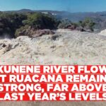 Kunene River flow at Ruacana remains strong, far above last year’s levels