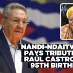 President Nandi-Ndaitwah congratulates Raúl Castro on 95th birthday