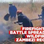 Firefighters battle spreading wildfire in Zambezi Region