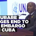 PM calls for the lifting of the US embargo on Cuba