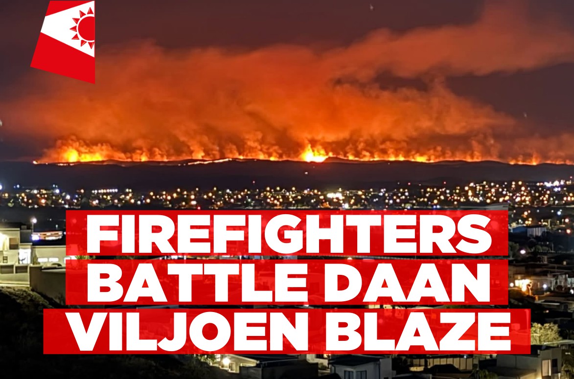 Firefighters battle Daan Viljoen blaze