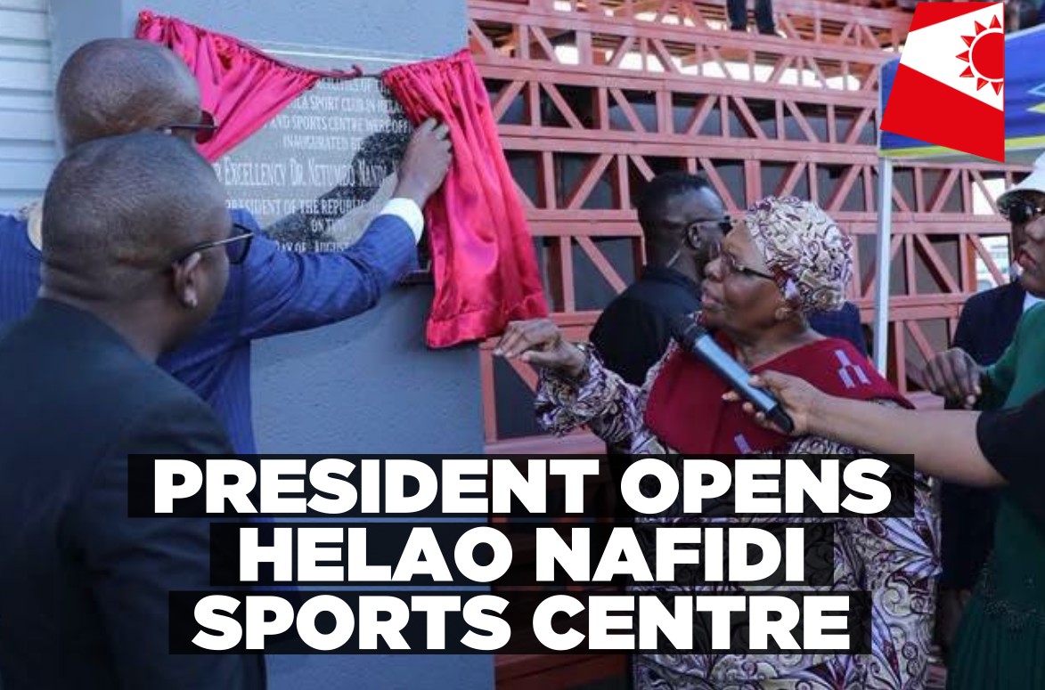 President opens Helao Nafidi Sports Centre, calls for investment in sporting talent