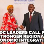 SADC leaders push regional integration, industrialisation and economic growth