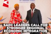 SADC leaders push regional integration, industrialisation and economic growth