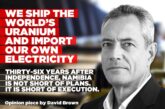 We ship the world’s uranium and import our own electricity