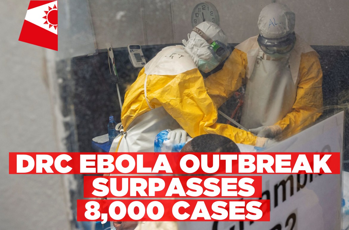 DRC Ebola cases cross 8,000 as Namibia issues travel advisory