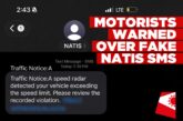 Fake NaTIS SMS scam warning issued