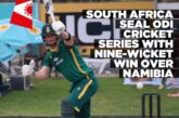 Namibia bowled out for 156 as South Africa complete ODI sweep