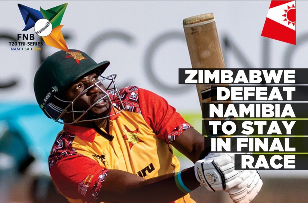 Zimbabwe stun Namibia to keep Cricket Tri-Series final hopes alive