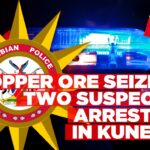 Two arrested for transporting copper ore without permit